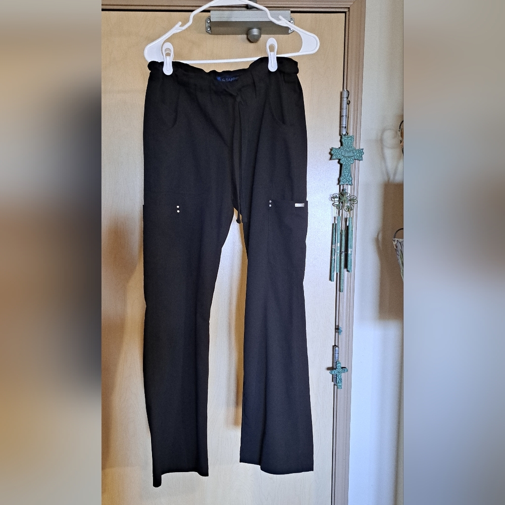 Koi Sapphire Scrub Pants - XS Regular - Black - Straight Leg